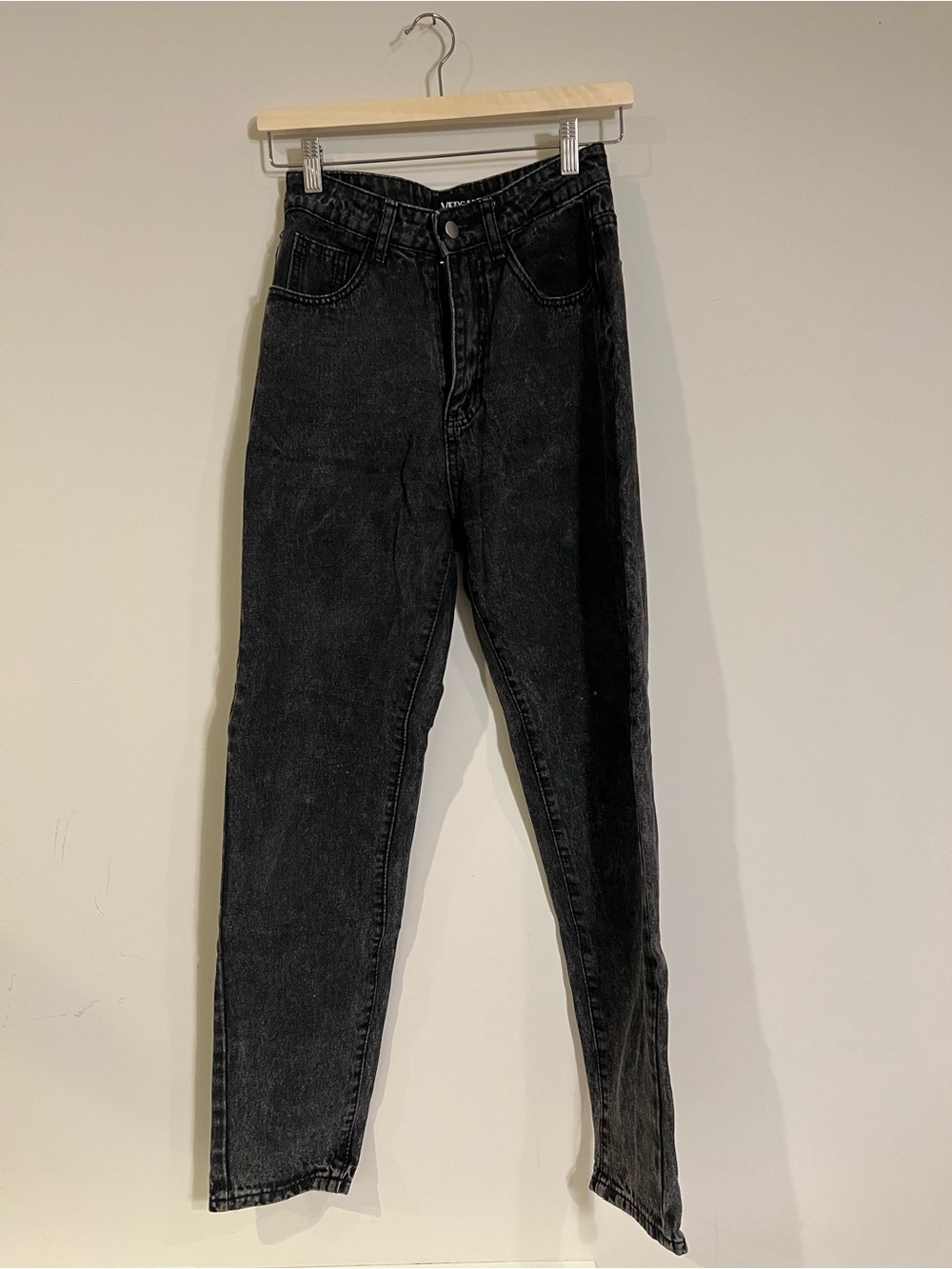 Versace Black High-Rise Mom Jeans